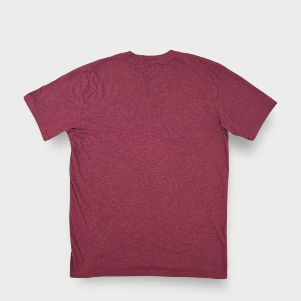 Prana Later Alligator Gator Burgundy RED Mens Size Large Soft Tee Organic Cotton - Picture 9 of 9